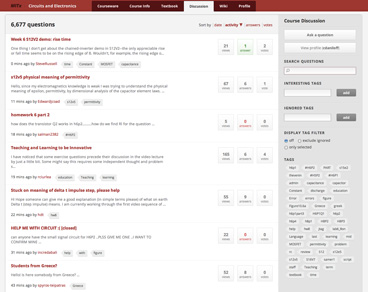 MITx discussion board screenshot