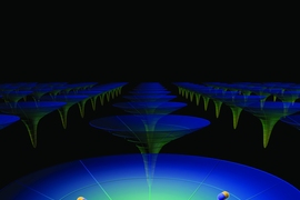 A visualization of the broad-spectrum solar energy funnel.