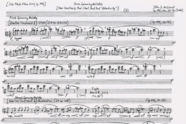 A musical score derived from the protein patterns.