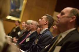 Dean of the School of Engineering Ian Waitz (center, in focus)