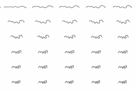 Hot off the 3-D printer, a polymer strand dropped in water folds itself into the MIT logo.