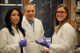 (Left to right) Natalie Artzi, Elazer Edelman, and Nuria Oliva