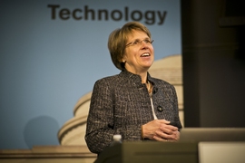 Penny Chisholm delivers the annual Killian Faculty Achievement Award Lecture at MIT