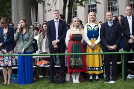 Family and friends of the graduating students filled the audience in Killian Court.