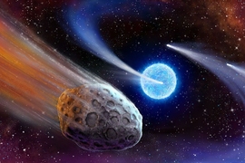 An artist’s conception of a view from within the Exocomet system KIC 3542116.