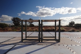 A view of the EDGES antenna, in western Australia 