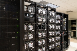 The correlator, developed at MIT’s Haystack Observatory, is a supercomputer designed to take in and analyze enormous streams of data from each of EHT’s telescopes.