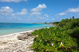 Kanton atoll, the only inhabited island of the Phoenix Islands, in the Republic of Kiribati.