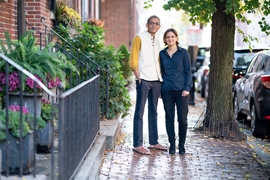 MIT economists Abhijit Banerjee and Esther Duflo and their new book, “Good Economics for Hard Times.”