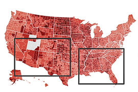 map of covid cases