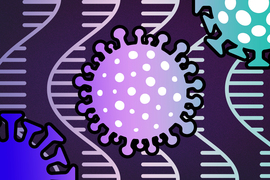 covid molecule graphic