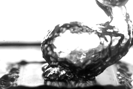 water bubble rising