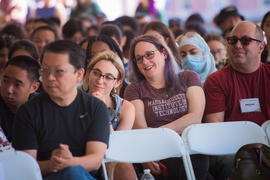 First years gathered for convocation