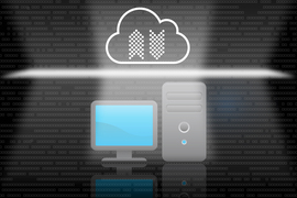 Light securing a data pathway between a computer and a cloud-based computing platform